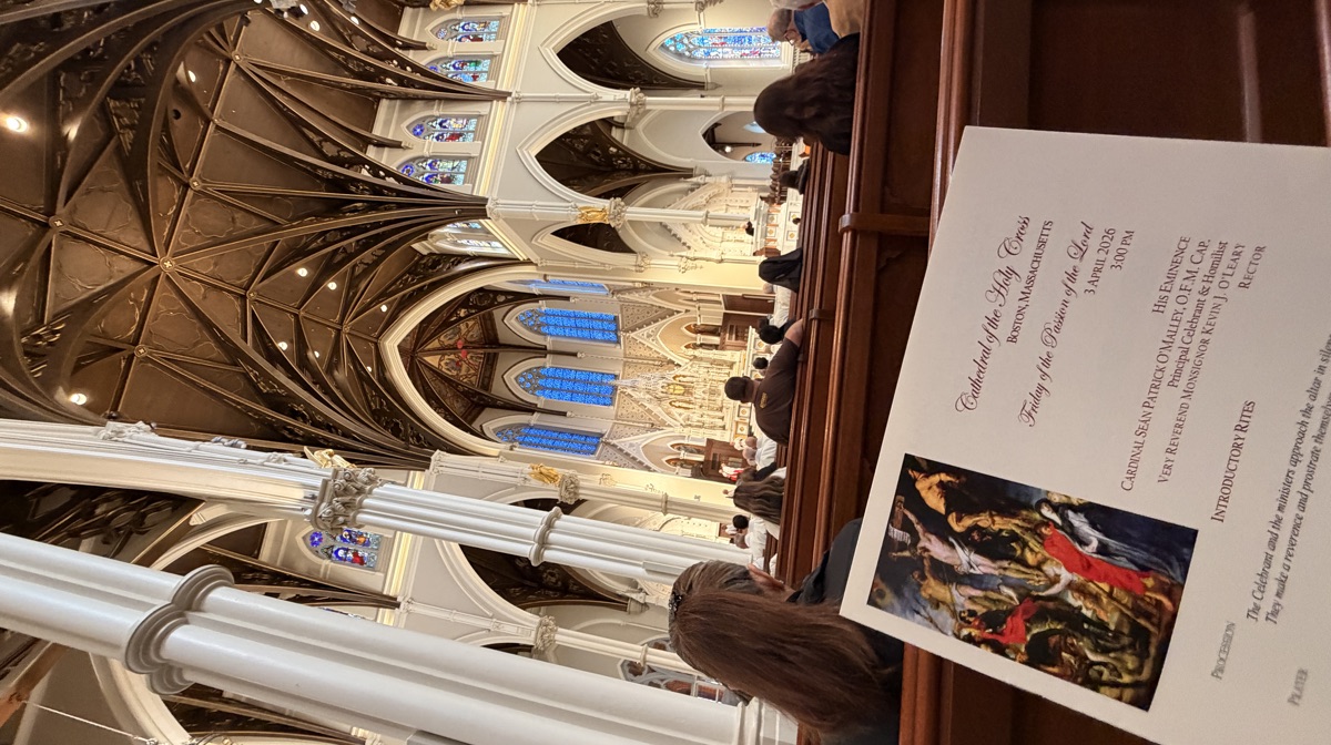 Good Friday service at the Cathedral of the Holy Cross