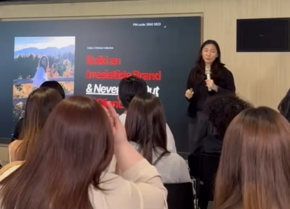 Michelle Lo Horton speaking at Oasis x Chimera Collective in Singapore