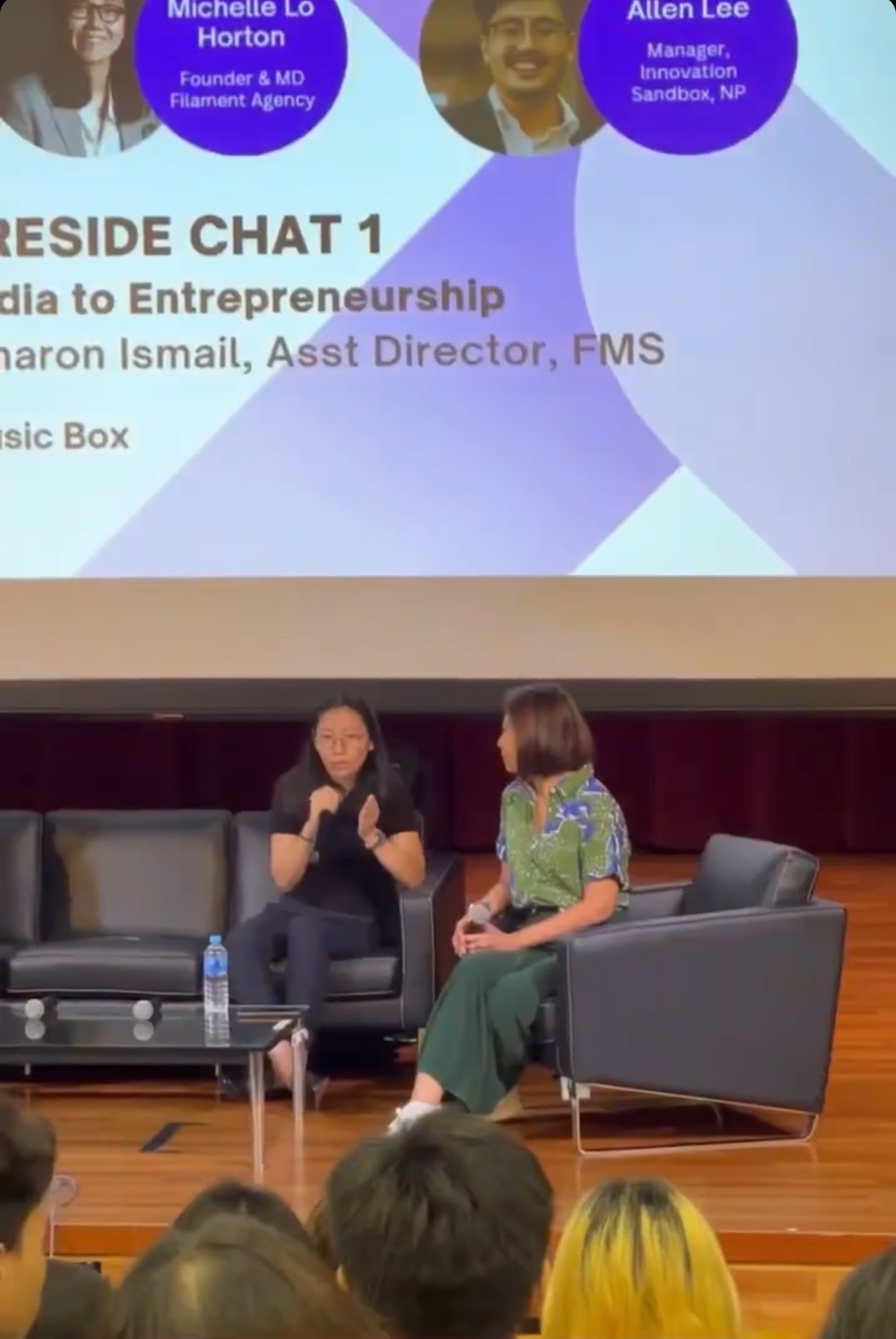 Michelle Lo Horton speaking at M:idea Fest 2023 in Singapore