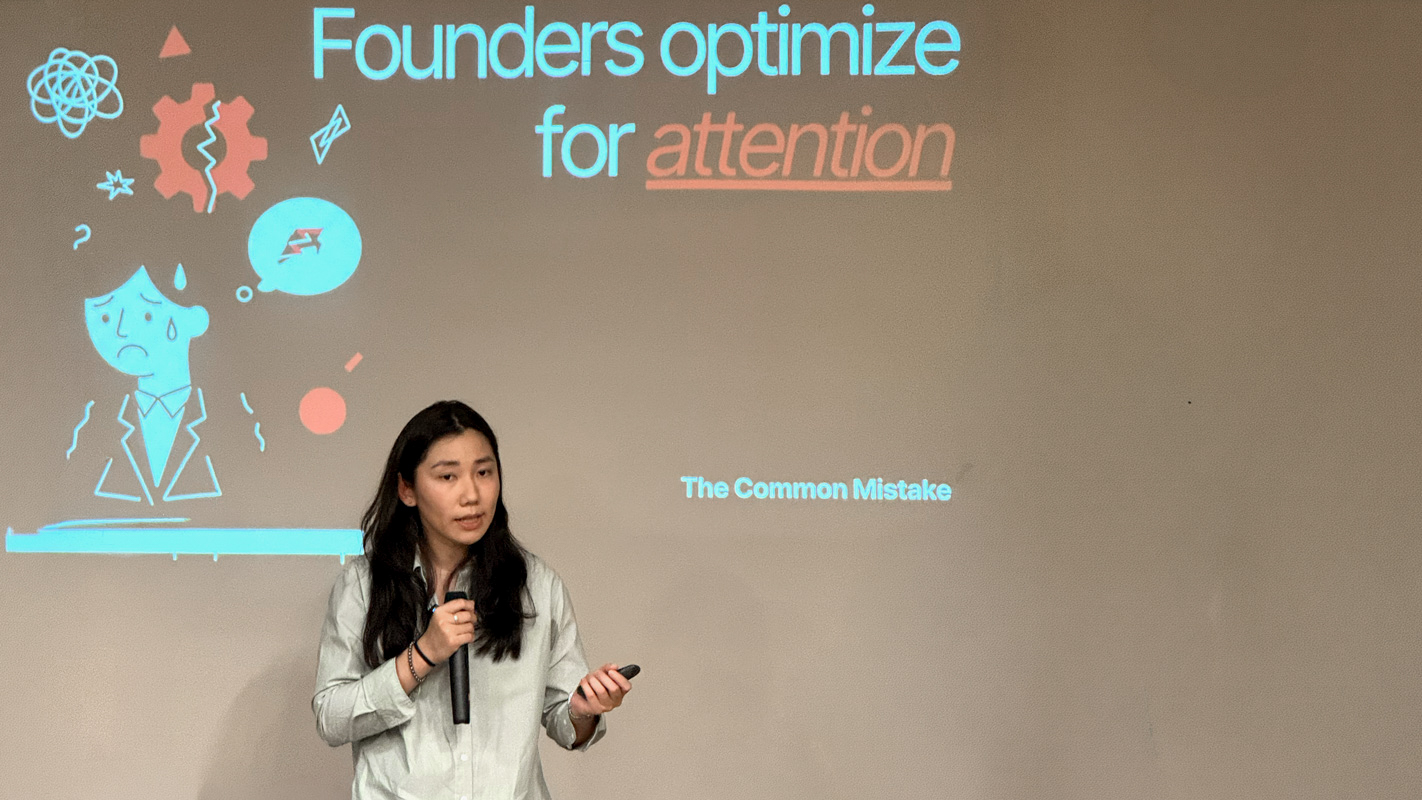 Michelle Lo Horton speaking at SQ Collective: The Stage in Singapore